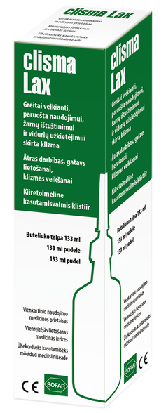 CLISMA-LAX 133 ml enema 1 pcs