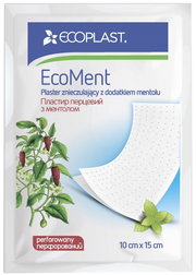 ECOPLAST Ecoment Warming Pepper, with Menthol 10 x 18 cm a patch 1 pcs