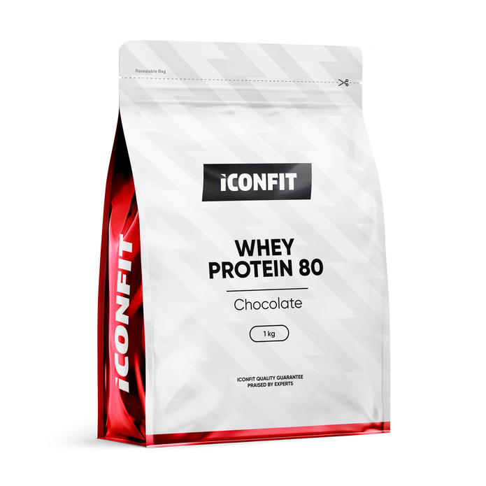 ICONFIT Whey Protein 80 - Chocolate with Stevia 1 KG