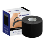 NORDEPLAST Kinesiology tape black 5cmx5m, 1 pc.