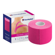 NORDEPLAST Kinesiology tape pink 5cmx5m, 1 pc.