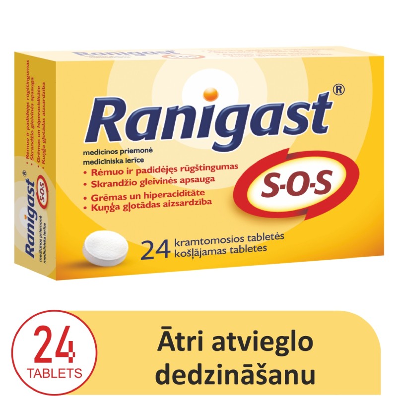 RANIGAST S-O-S chewable tablets N24