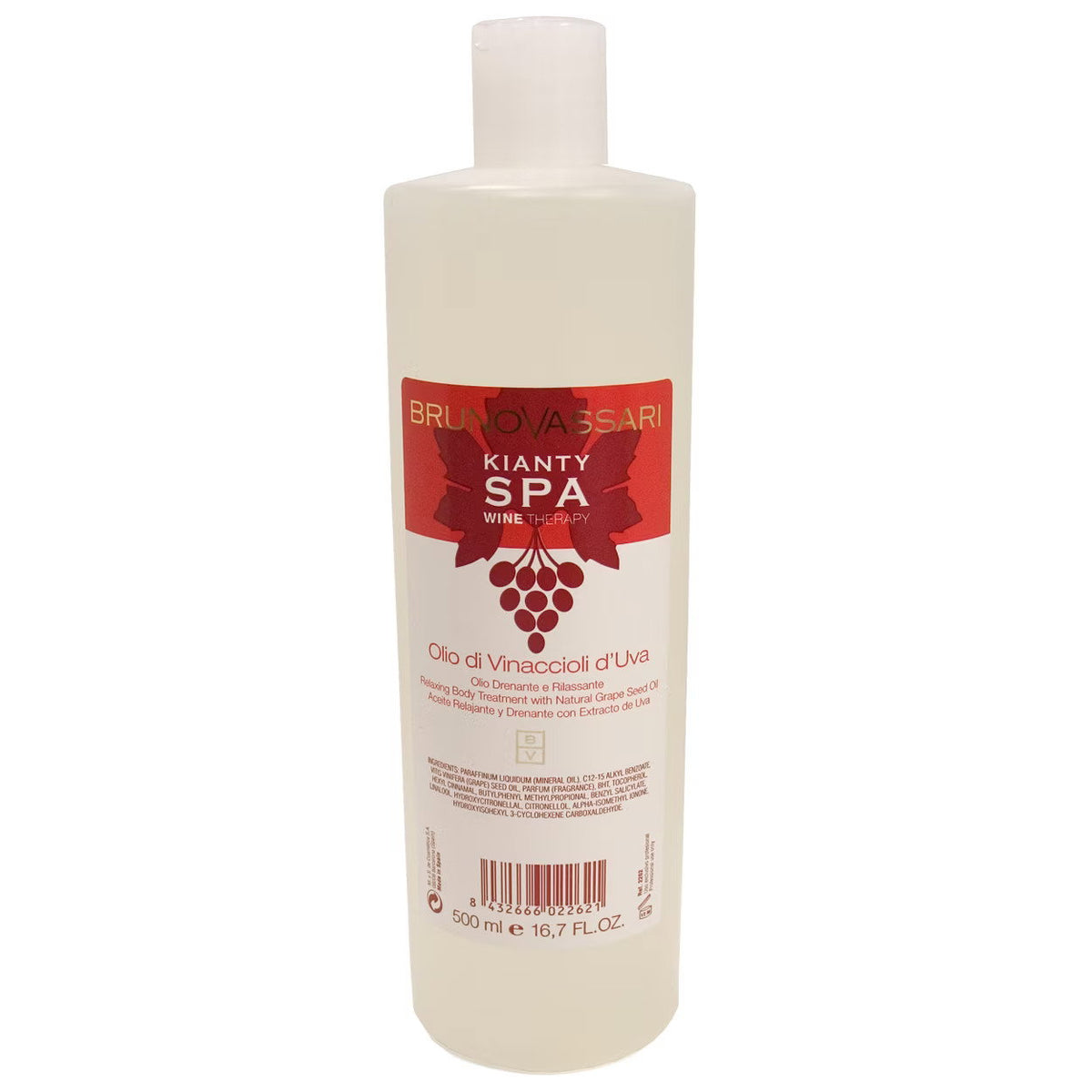 Bruno Vassari, Kianty SPA, Grape, Anti-Ageing, Massage Oil, Dry Oil, 500 ml