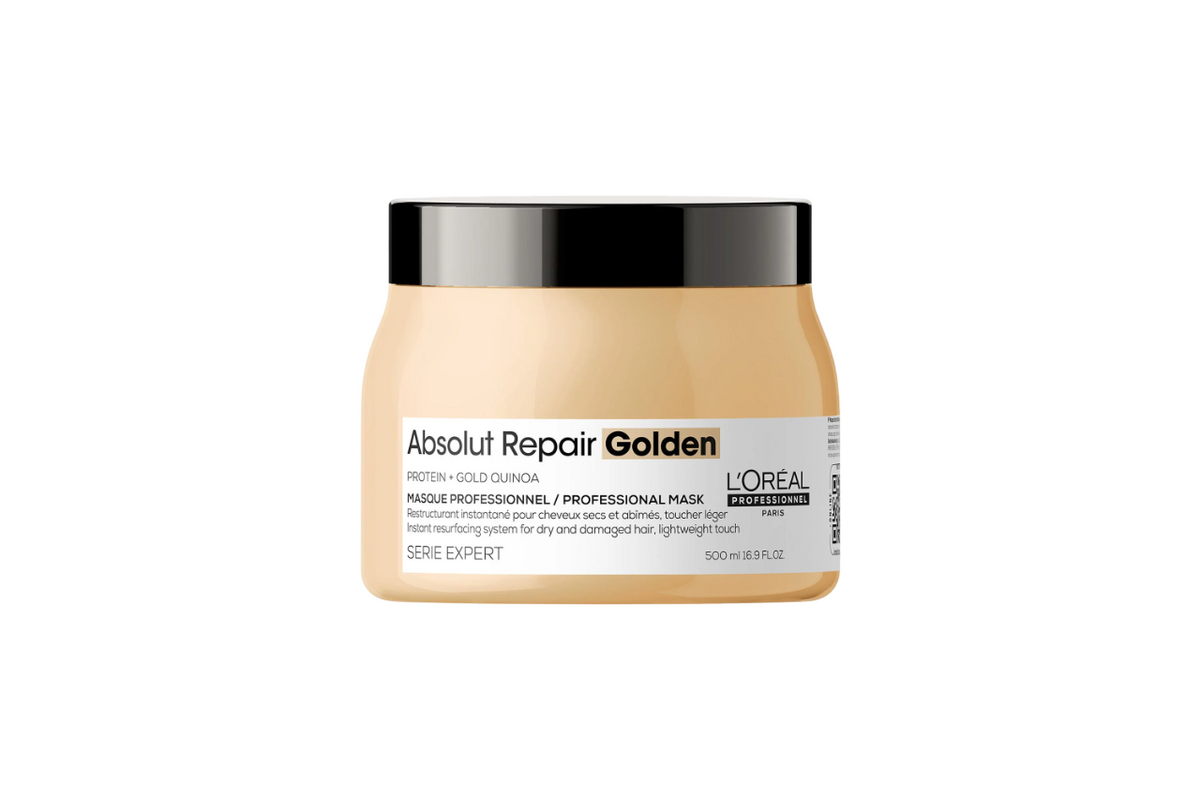 L'Oreal Professionnel, Serie Expert Absolut Repair Golden, Protein + Gold Quinoa, Hair Treatment Cream Mask, Instant Resurfacing, 500 ml