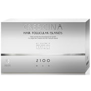 Labo Cosprophar Suisse, Crescina Follicular Islands 2100, For Growth Stimulation, Ampoules Treatment Serum, For Scalp, For Men, 10 +10 pcs