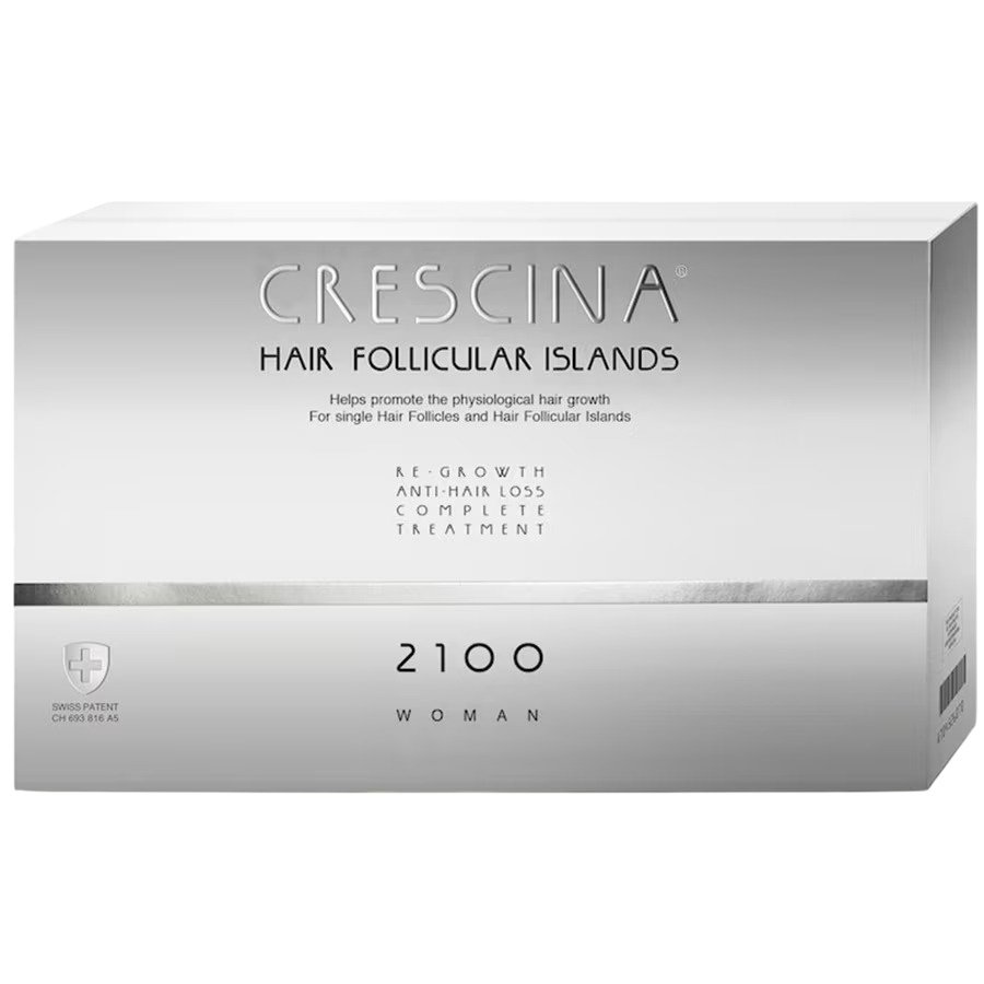 Labo Cosprophar Suisse, Crescina Follicular Islands 2100, For Growth Stimulation, Ampoules Treatment Serum, For Scalp, For Women, 10 +10 pcs