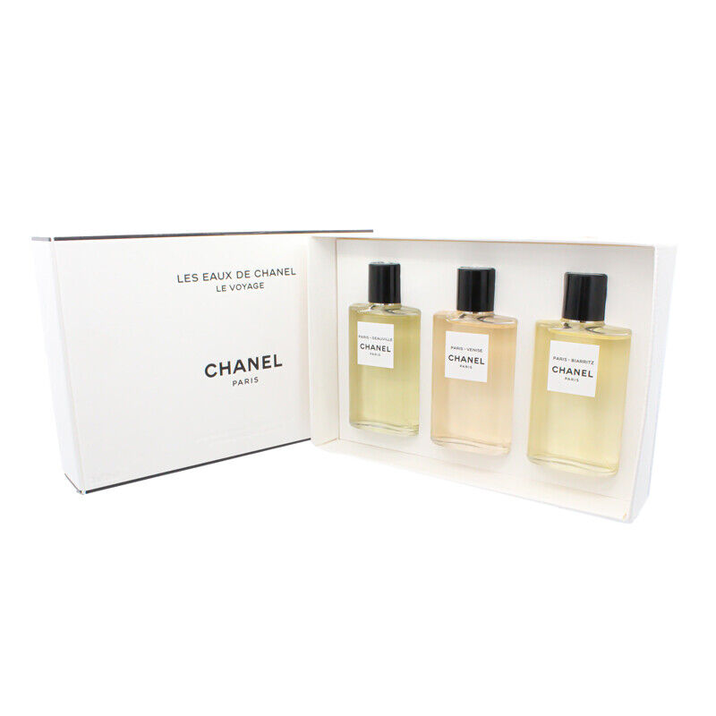Les Eaux De Chanel Set Chanel: Paris вЂ“ Deauville, Eau De Toilette, For Women, 30 ml + Paris вЂ“ Venise, Eau De Toilette, For Women, 30 ml + Paris вЂ“ Biarritz, Eau De Toilette, For Women, 30 ml