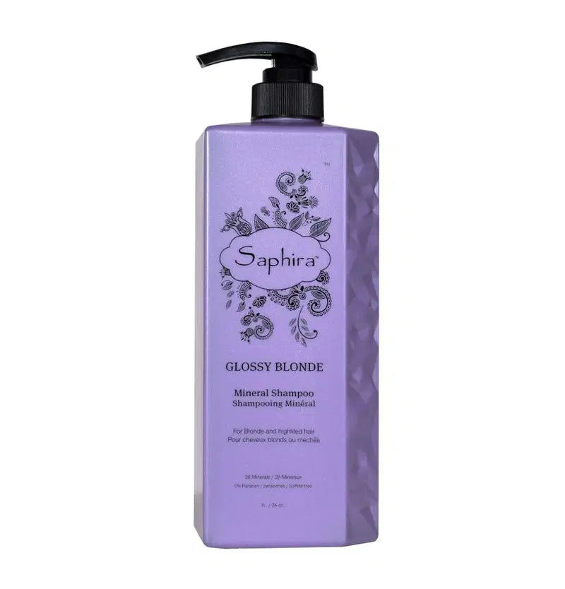 Saphira, Glossy Blonde, Rich In Minerals, Hair Colour Shampoo, For Blonde Hair,  Blonde, 1000 ml